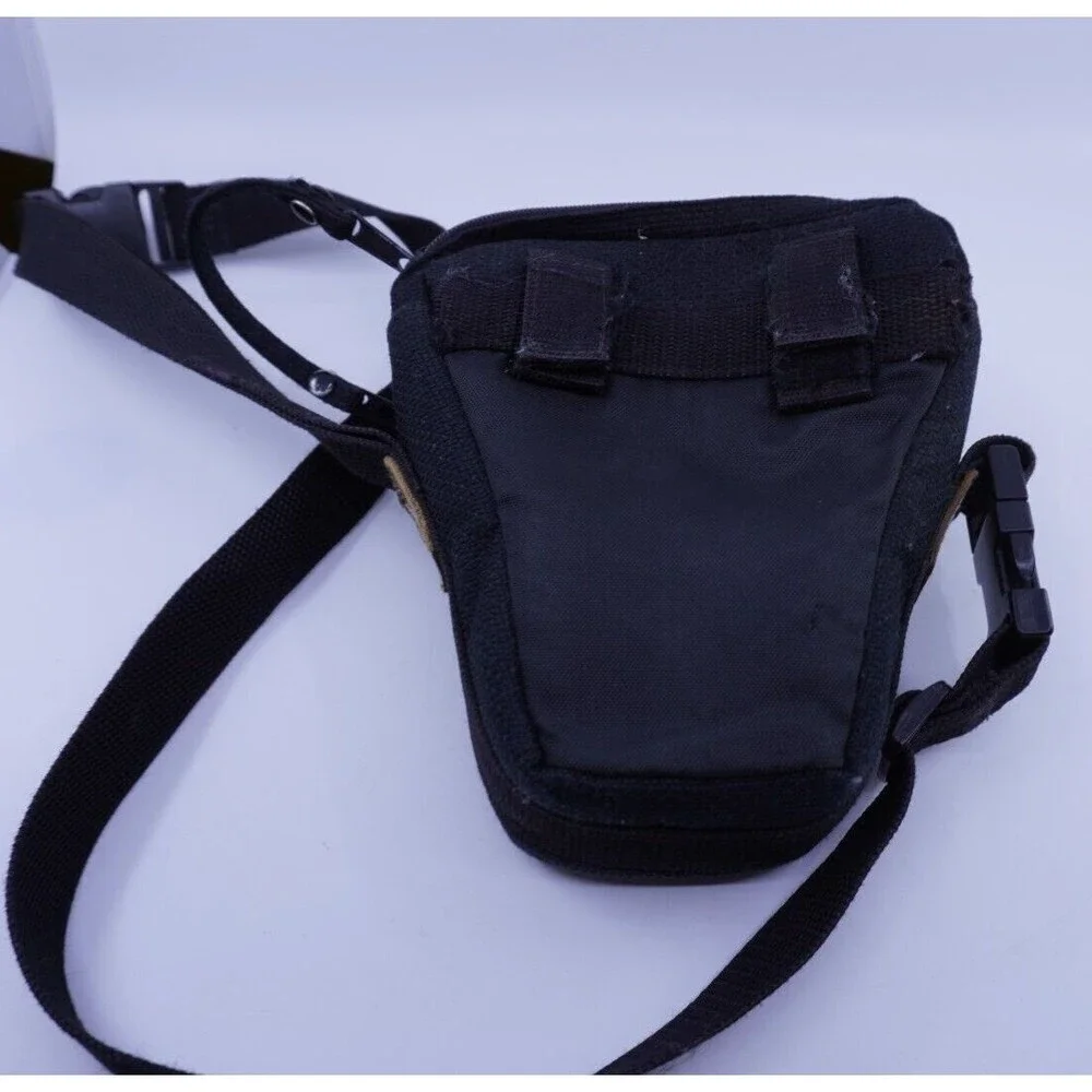 Quantaray Camera Bag Waist Holster Shoulder Strap Belt Loops Black Heavy Duty